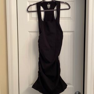 Blanqi Maternity Racerback Tank Dress- Black-M/L